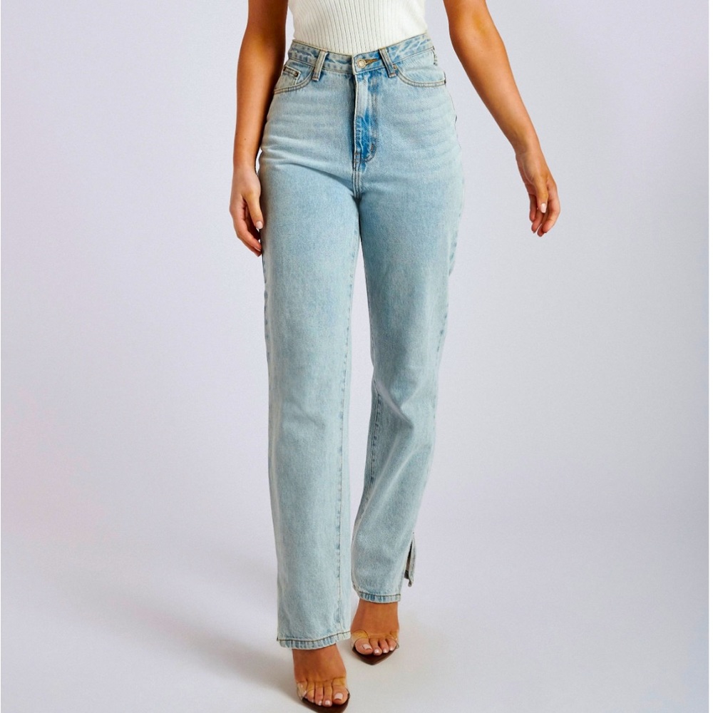 Meshki Split Wide Leg Jeans New with Tag
